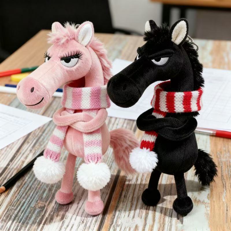 Cool Horse Plush Charm™ – Stylischer Plüschanhänger
