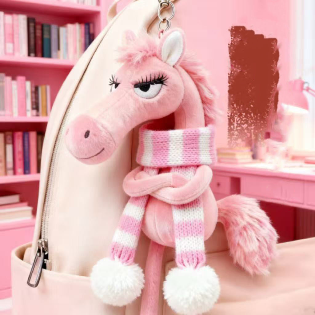 Cool Horse Plush Charm™ – Stylischer Plüschanhänger
