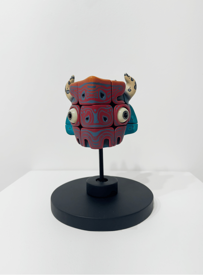 Kunst Monster Rubik's Cube Kunstwerk