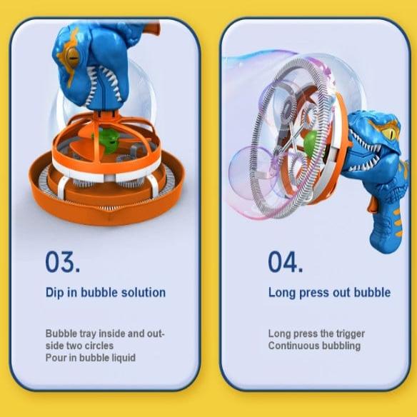 MiniDino™ – Niedlicher Dinosaurier-Seifenblasenbläser