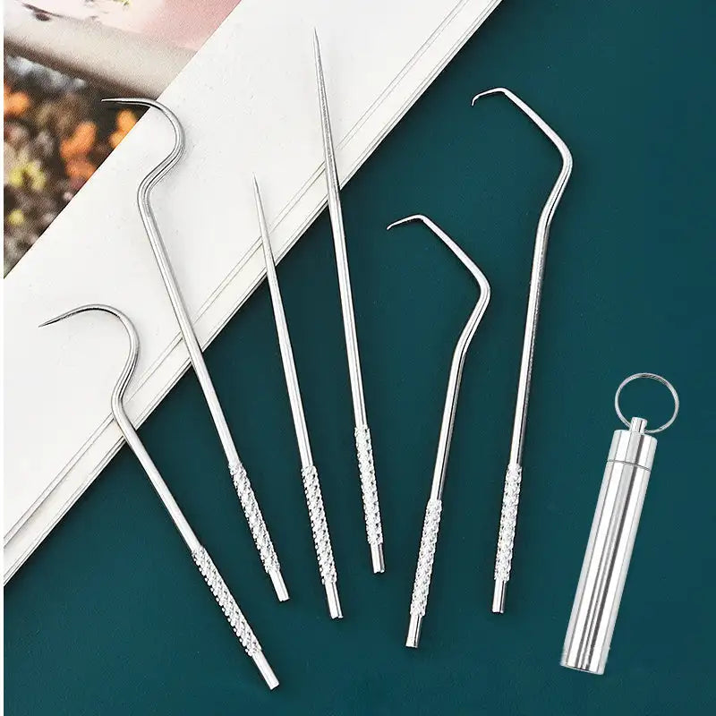 CleanTeeth™ - Zahnstocher-Set Aus Edelstahl (50% RABATT)