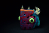 Kunst Monster Rubik's Cube Kunstwerk