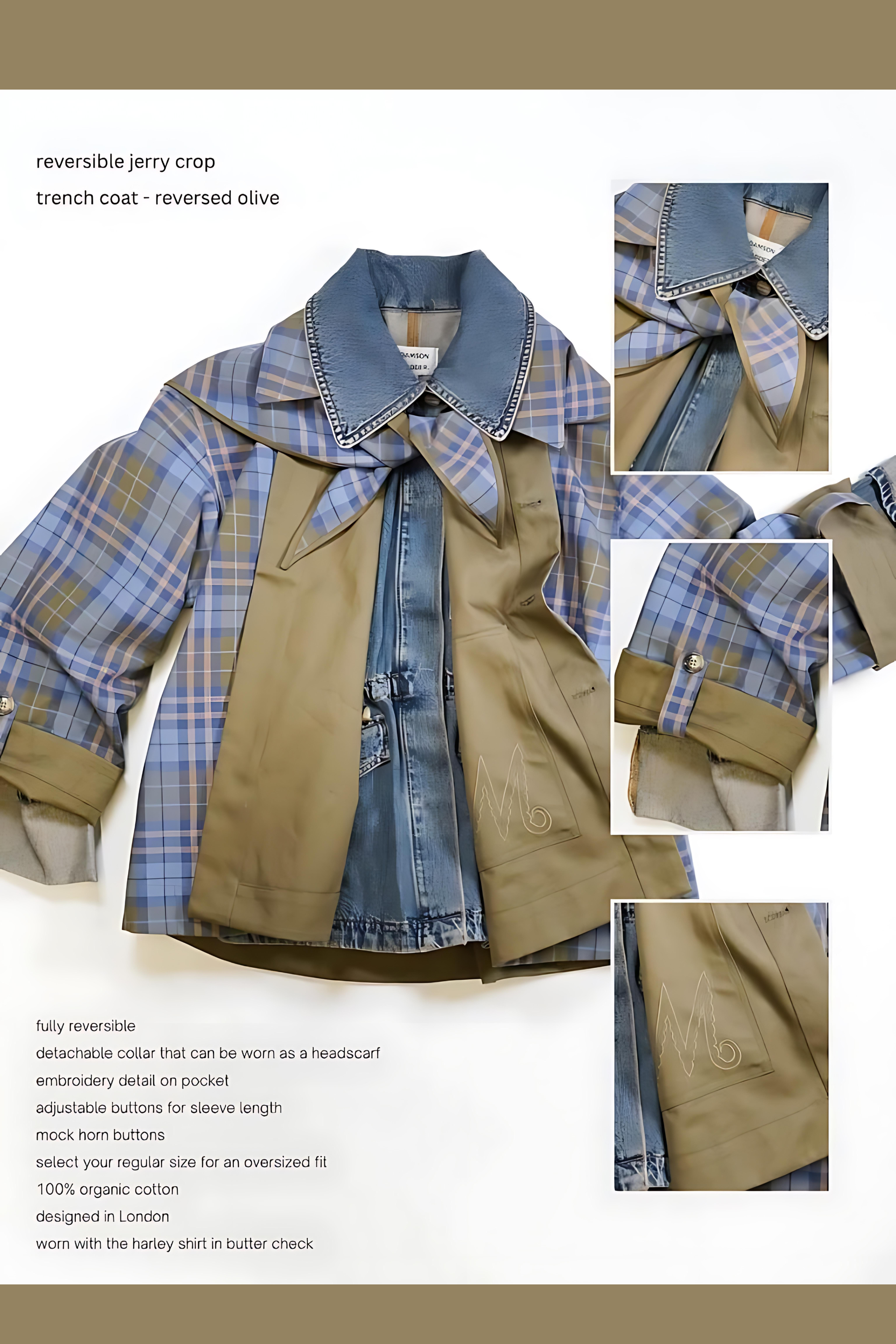 Jerry Crop Trench – Wende-Trenchcoat