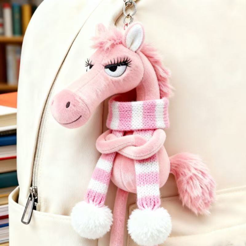 Cool Horse Plush Charm™ – Stylischer Plüschanhänger