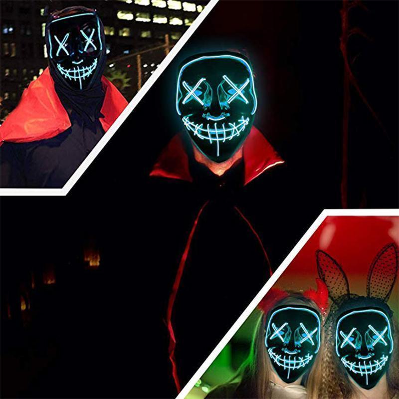 50% RABATT | GlowGrin™ | Halloween-LED-Leuchtmaske