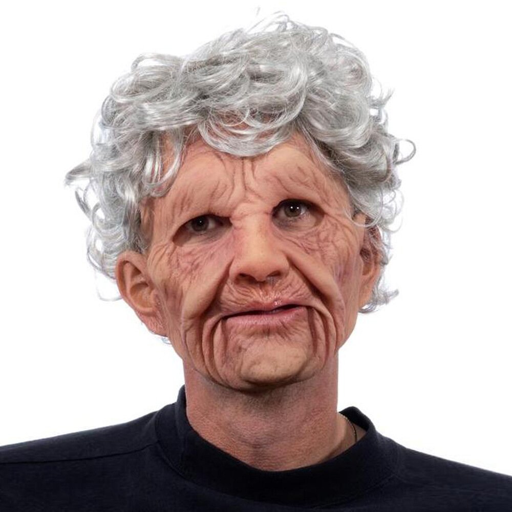 ElderMorph™ - Hyperrealistische Old-Man-Maske mit beweglichem Mund