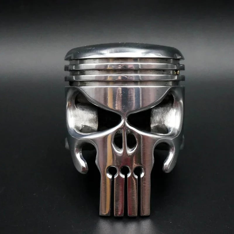 GrimTorque™ - Handgefertigter Skull-Schlüsselanhänger aus Kolben