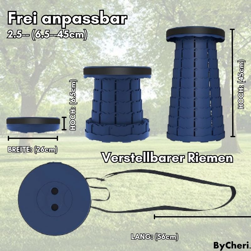 WanderSeat™ - Tragbarer Klapphocker