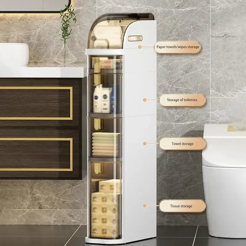 NookGlide™ - Schlanker Bad-Organizer auf Rollen