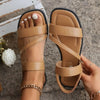 Quenilda | Minimalistische Riemensandalen mit Stretch-Ferse