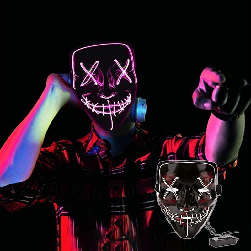 50% RABATT | GlowGrin™ | Halloween-LED-Leuchtmaske