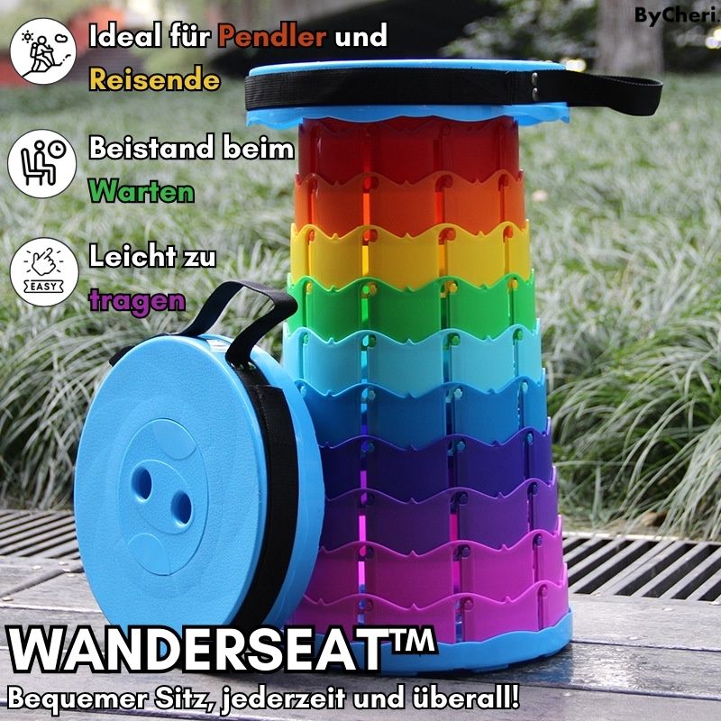WanderSeat™ - Tragbarer Klapphocker