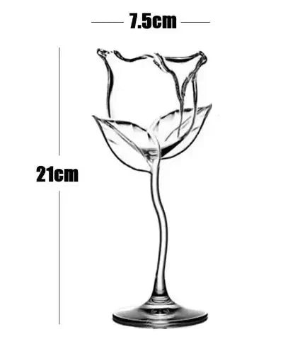 1+1 Gratis | VinoRosa | Elegantes Rosen-Weinglas – Verleiht jedem Schluck Charme