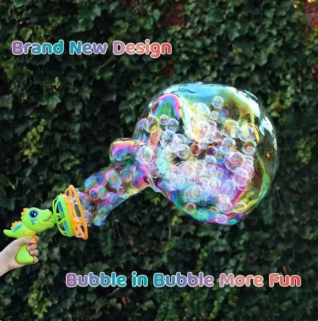 DinoBubble Gun – Farbige Blasenpower