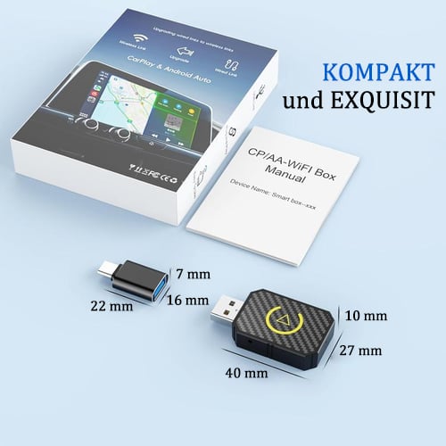 Kabelloser CarPlay- und Android Auto-Adapter