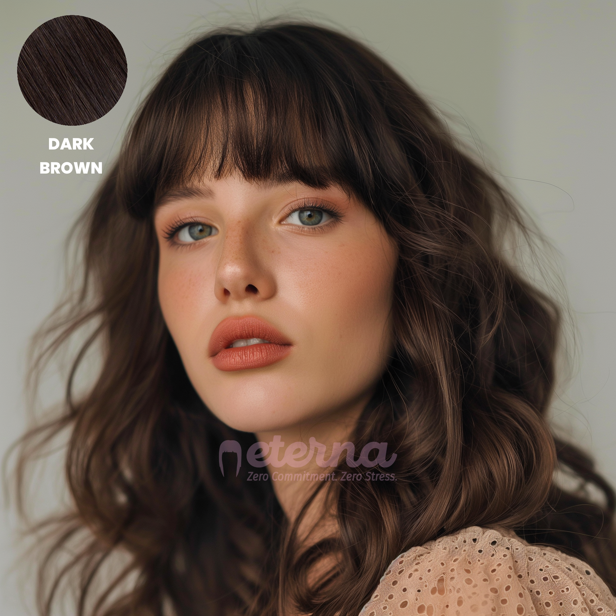 Eterna Clip-On Bangs (100% Real Hair)