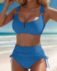Ioana - Hoog uitgesneden damesbikini met v-detail en brede bandjes