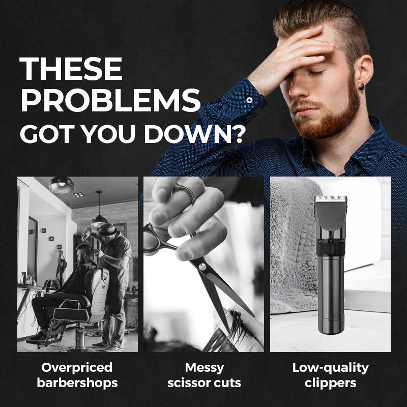 EliteTrim™ | Haushalt Digitalanzeige Professionelles elektrisches Haarschneidemaschinen-Set