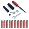 Multi-Oberflächen Spindelschleifer-Adapter-Set mit 10 Schleifpapieren