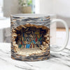 3D-Bücherregal-Keramiktasse für Bücherliebhaber