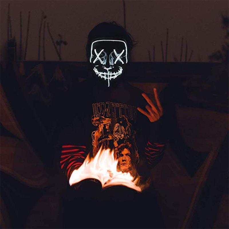 50% RABATT | GlowGrin™ | Halloween-LED-Leuchtmaske