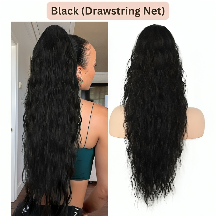 50% RABATT TEMPORÄR | ClipCurls™ | Lockige Haarverlängerung mit Pferdeschwanz