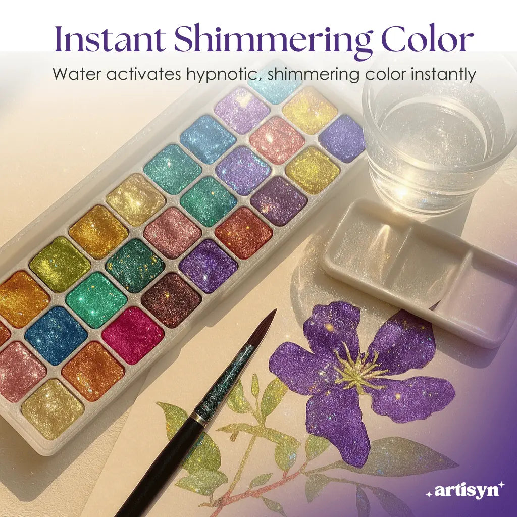 Artisyn™ – Schillerndes Aquarellfarben-Set