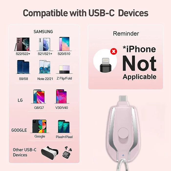 1+1 Gratis | KeyPod™ - Schlüsselbund-Mini-Powerbank
