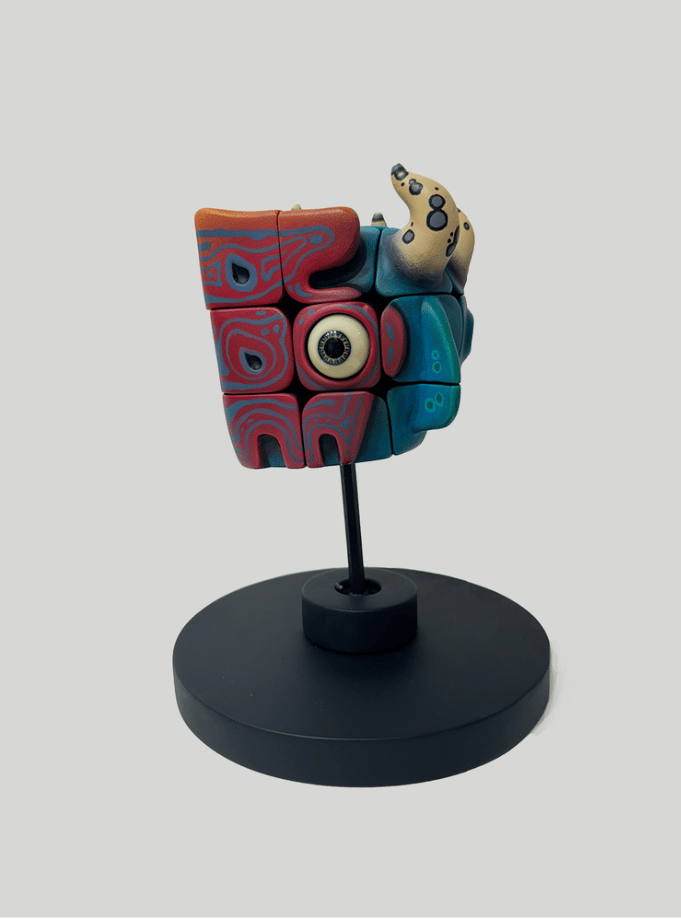 Kunst Monster Rubik's Cube Kunstwerk