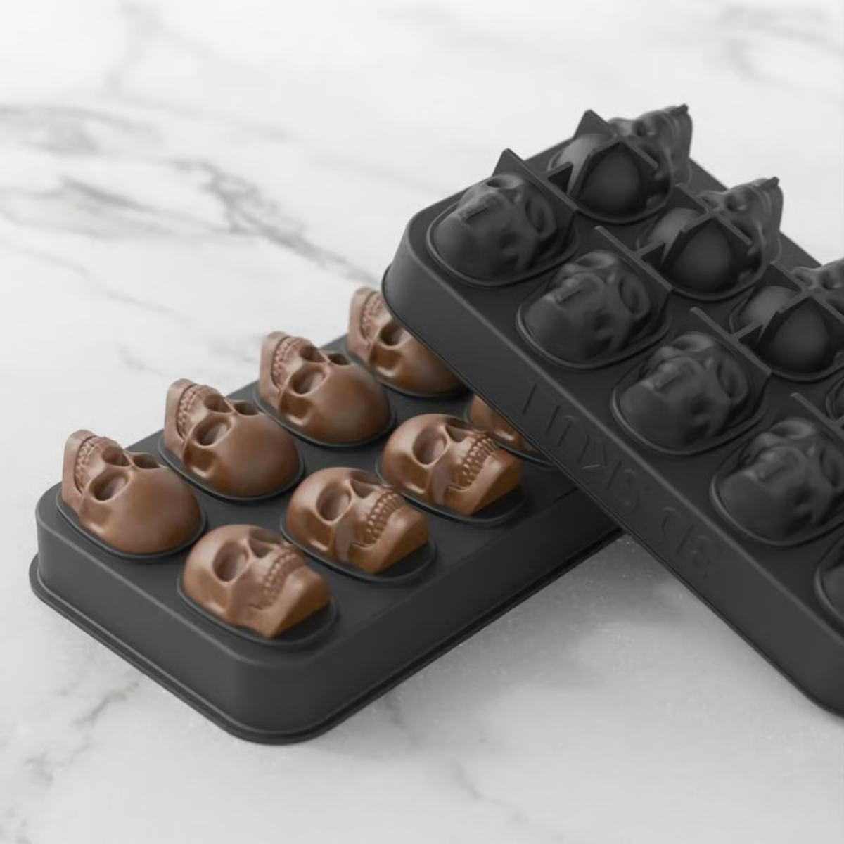 BrewBones™ – Realistischer 3D-Totenkopf-Eiswürfel