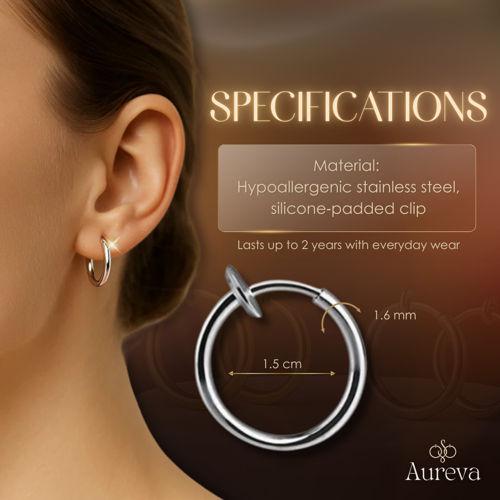 (1+1 GRATIS) | Aureva™ – Komfortable Ohrringe mit einziehbarem Verschluss