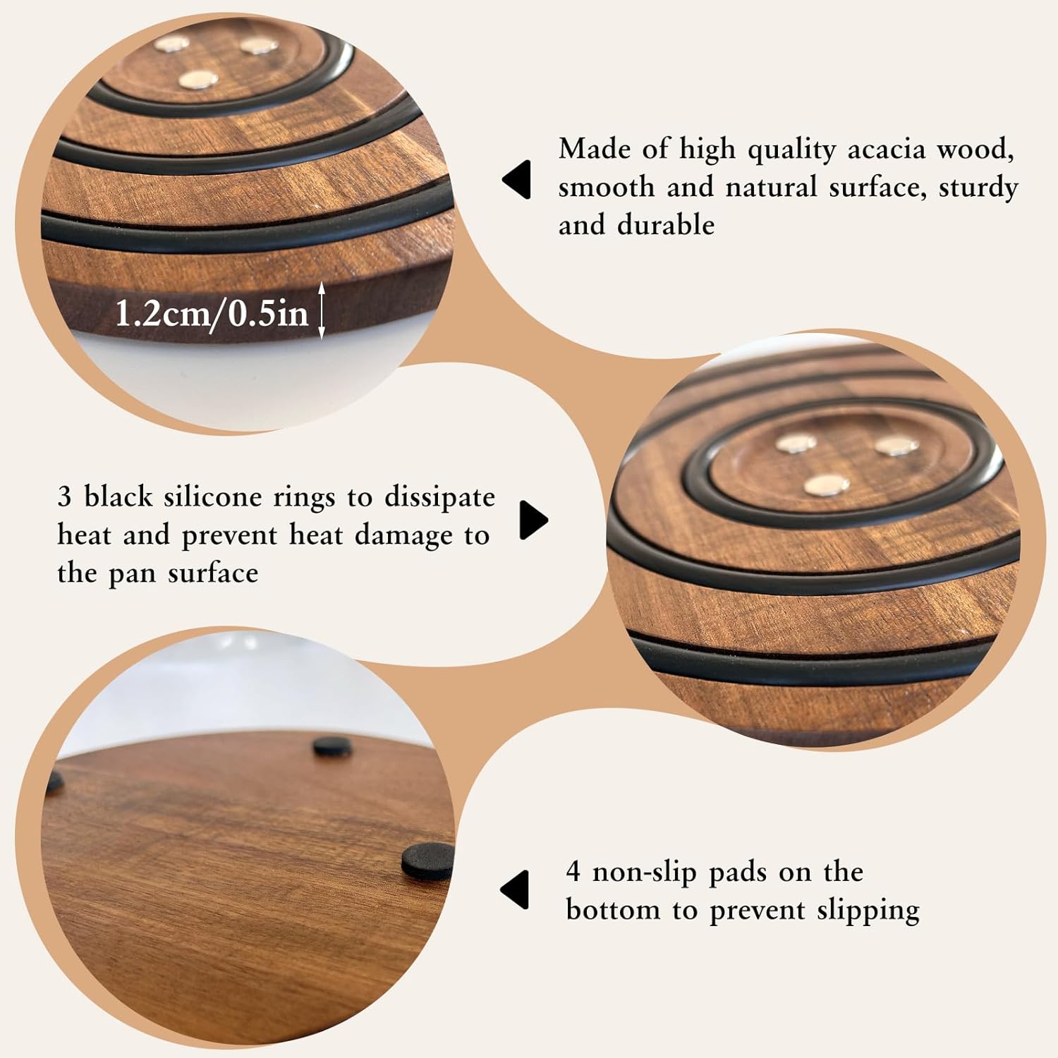 MagniWood™ | Magnetische Untersetzer aus Holz