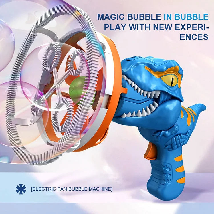 DinoBubble Gun – Farbige Blasenpower
