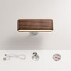 Massivholz -Schreibtischlampe mit magnetischer Ladung