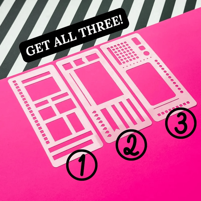 CraftFlex™ – Flexible Mylar-Zeichenschablonen