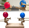 Handgefertigte Ballonköpfe Holz-Kämpferpuppen