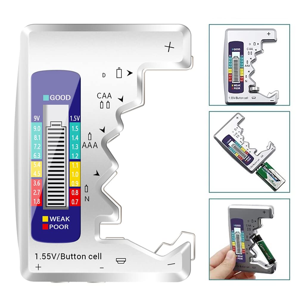 50% Rabatt | VoltTest™ | Schnelltest für AA, AAA, 9V & Knopfzellen