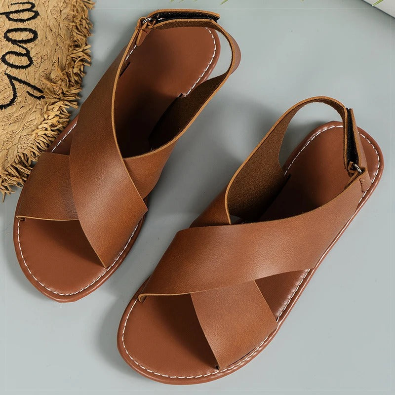 Quenilda | Elegante Sommerschuhe mit Kreuzband-Design