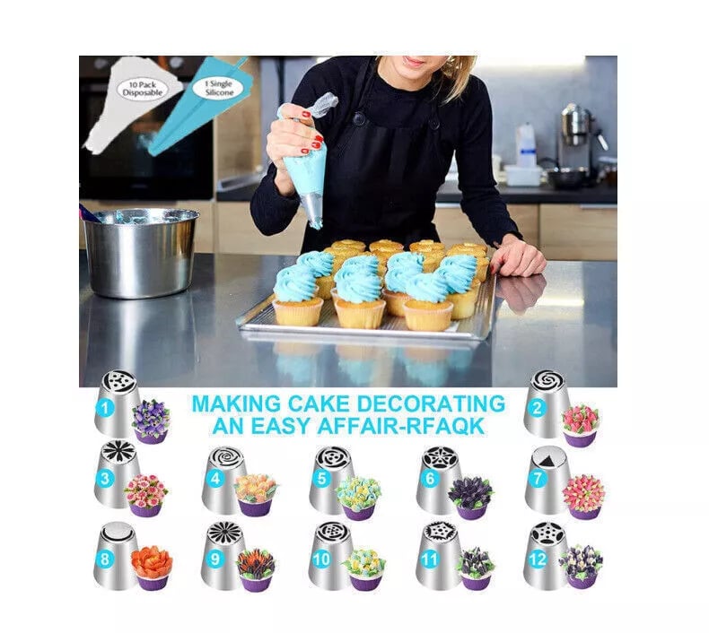 BakeBloom™ – Komplettes Set zum Dekorieren von Kuchen