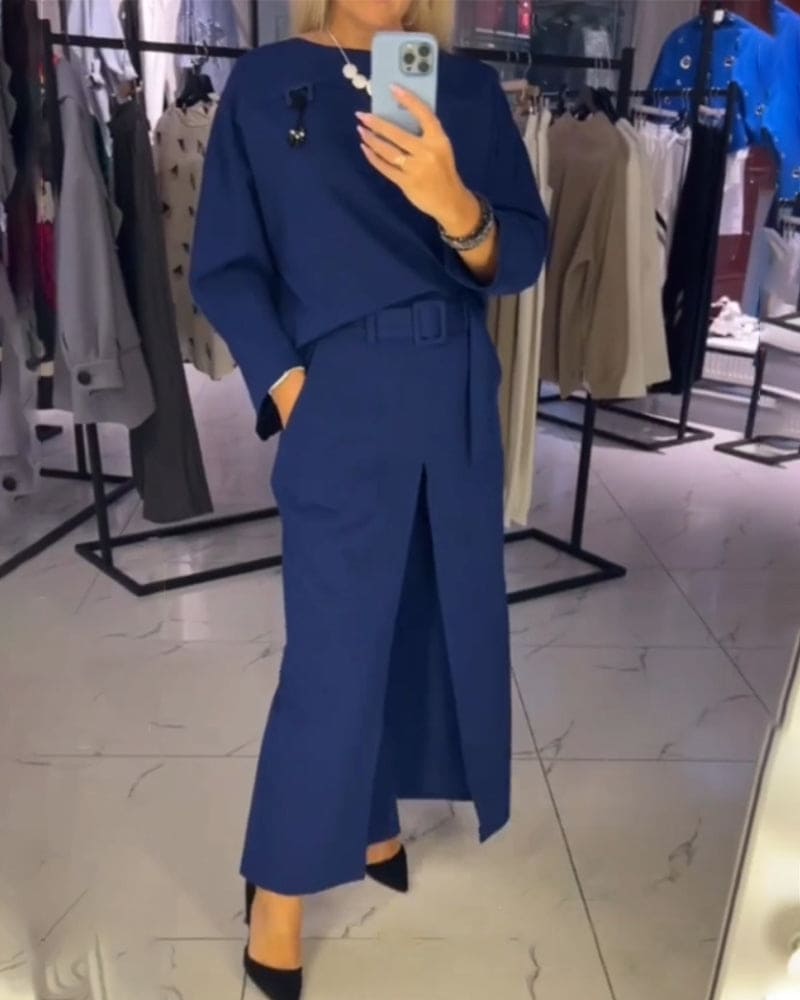 Sophie | Jumpsuit in einer Farbe mit Taschen