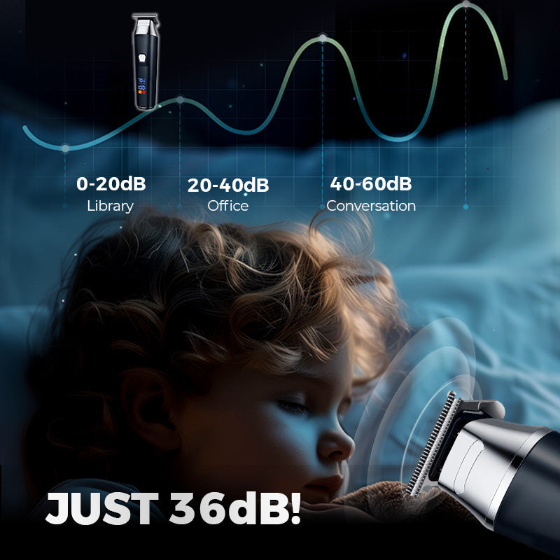 EliteTrim™ | Haushalt Digitalanzeige Professionelles elektrisches Haarschneidemaschinen-Set