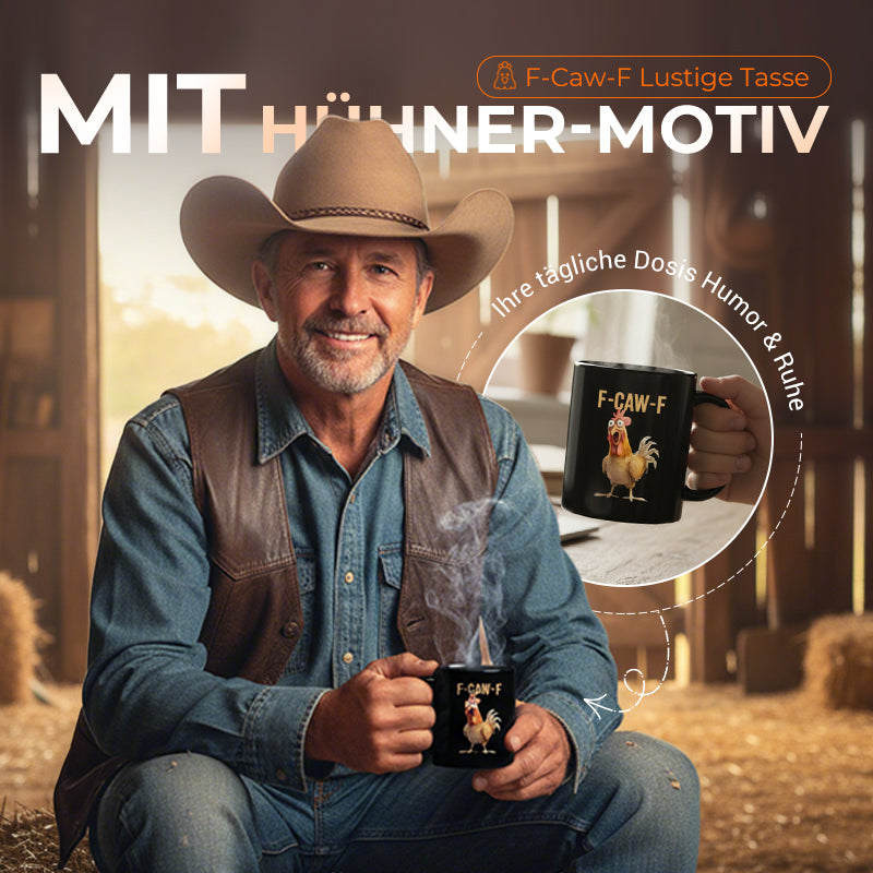 F-Caw-F™ – Lustige Hühner-Tasse 🐔☕