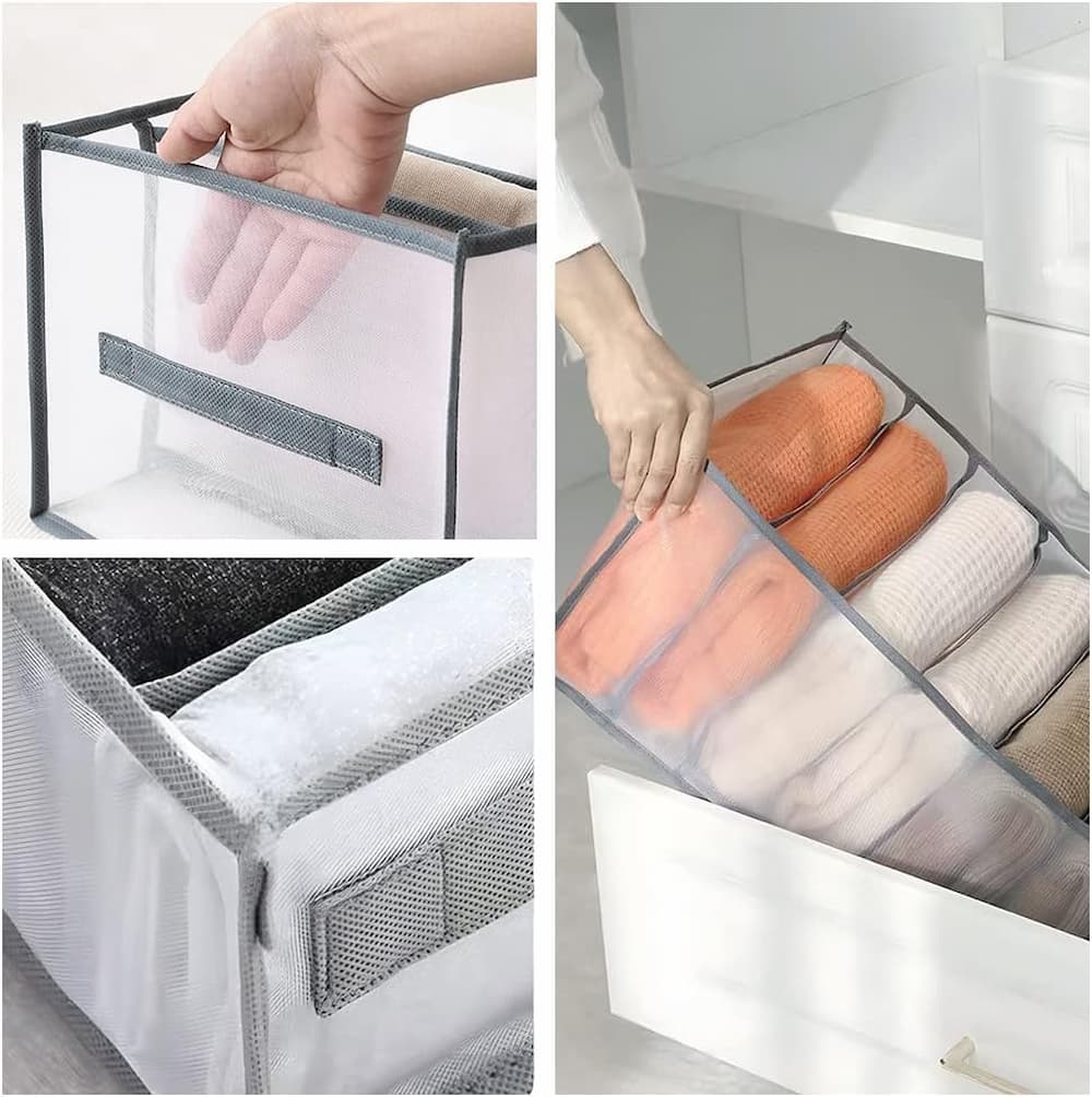 ClothingOrganizer™ - Transparente Mesh-Fächer