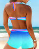 Selma – Bikini mit Haltertop und drapiertem Mittelteil für Damen