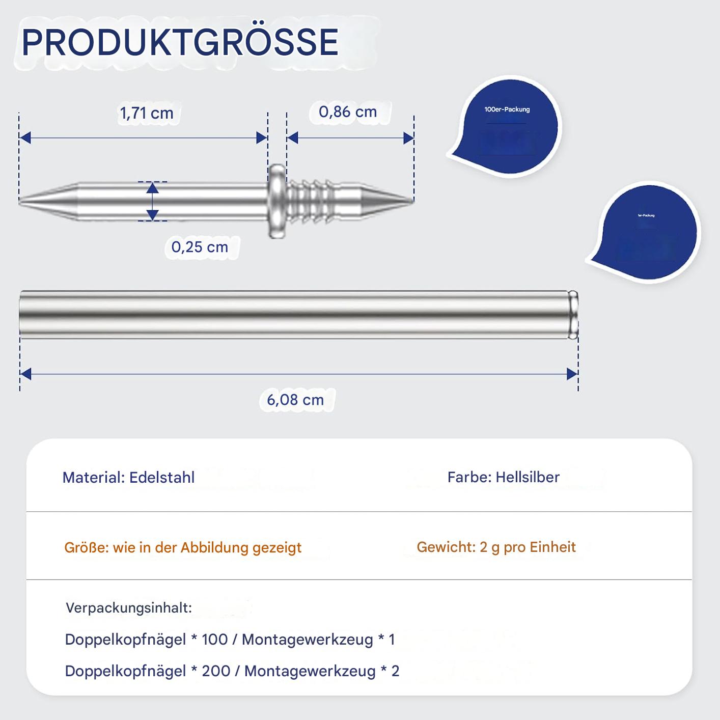 DoubleHead BasePin™ - Montagehilfe