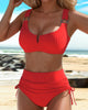Ioana - Hoog uitgesneden damesbikini met v-detail en brede bandjes