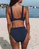 Herria  – Bikini set met hoge taille en brede bandjes voor dames