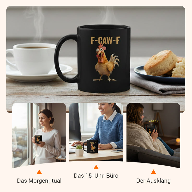 F-Caw-F™ – Lustige Hühner-Tasse 🐔☕