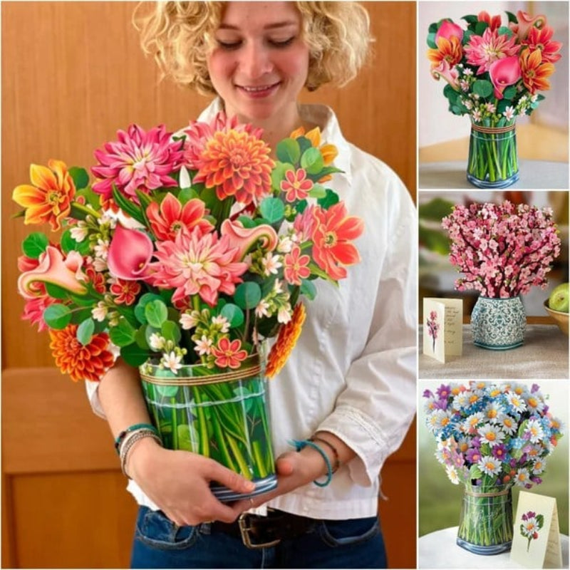 BloomCard™ – 3D-Pop-Up-Blumenkarte als langlebiges
