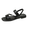 Quenilda | Minimalistische Riemensandalen mit Stretch-Ferse